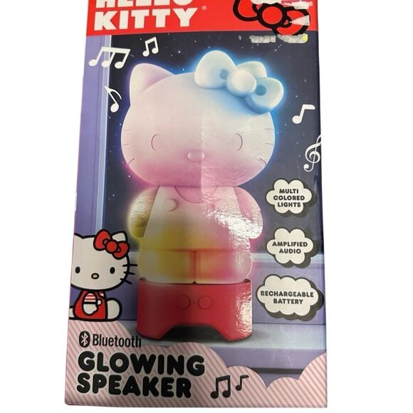 Hello Kitty Multicolor Speaker Lamp Bluetooth Glowing Speaker New NEW - Picture 3 of 4